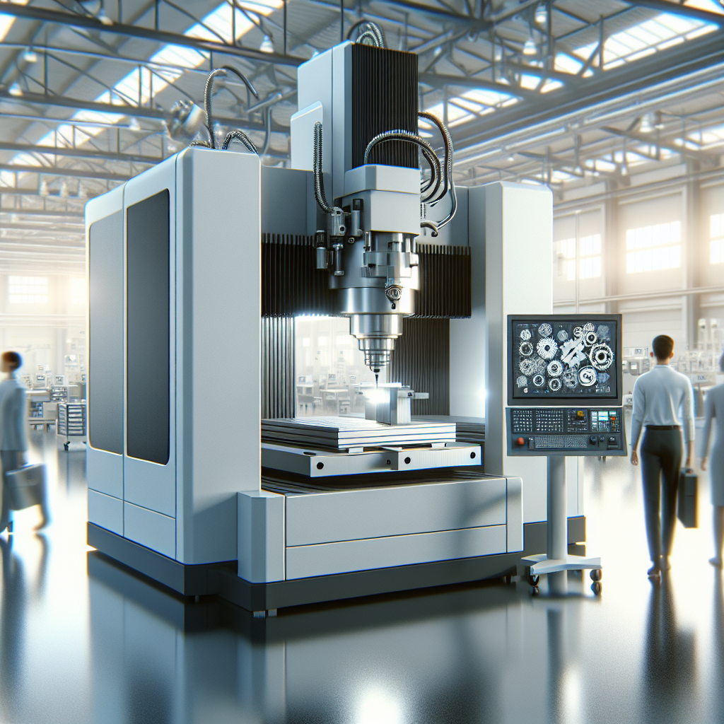 מכונת כרסום וחריטה CNC מודרנית במפעל בצפון הארץ, המציגה עיבוד שבבי מדויק ופתרונות טכנולוגיים חדישים לייצור יעיל